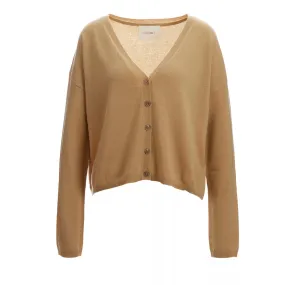   Lisa Yang  Abby Cardigan Latte LT  Kaschmir-Strickjacke 